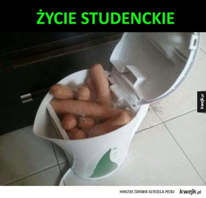 Dobór składników parówek