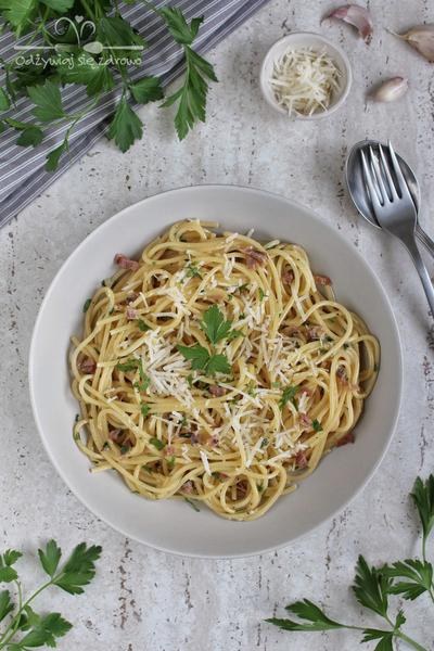 Tradycyjna carbonara bez śmietany